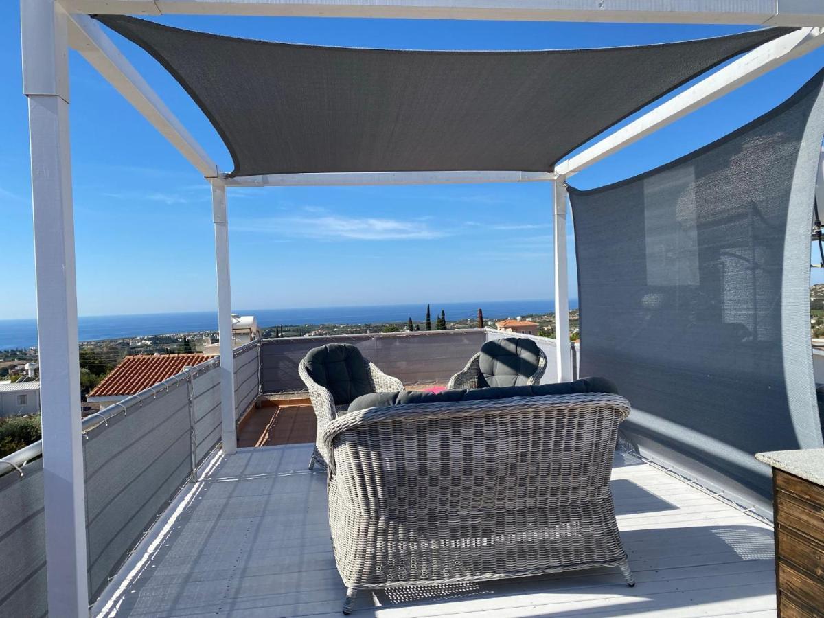 Roof Terrace & Sea View Entire Apartment Peyia Dış mekan fotoğraf